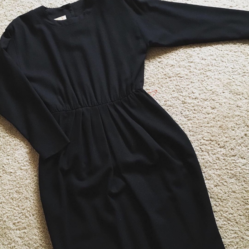 Vintage Brooks Brothers wool wiggle dress